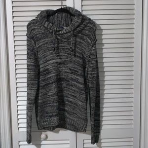 Collard Grey/White Knit Sweater Divided HM